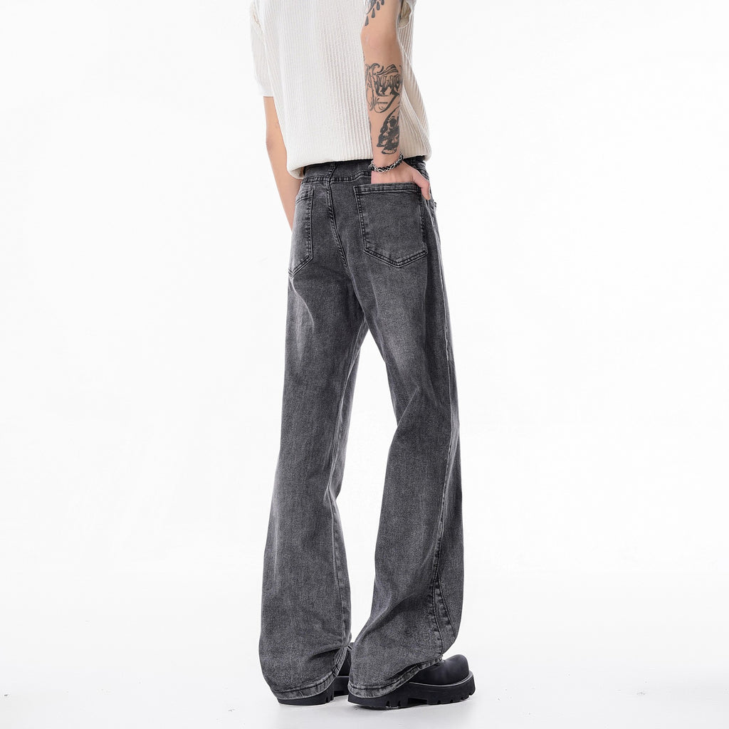 Slim Fit Straight Leg Denim Jeans Men