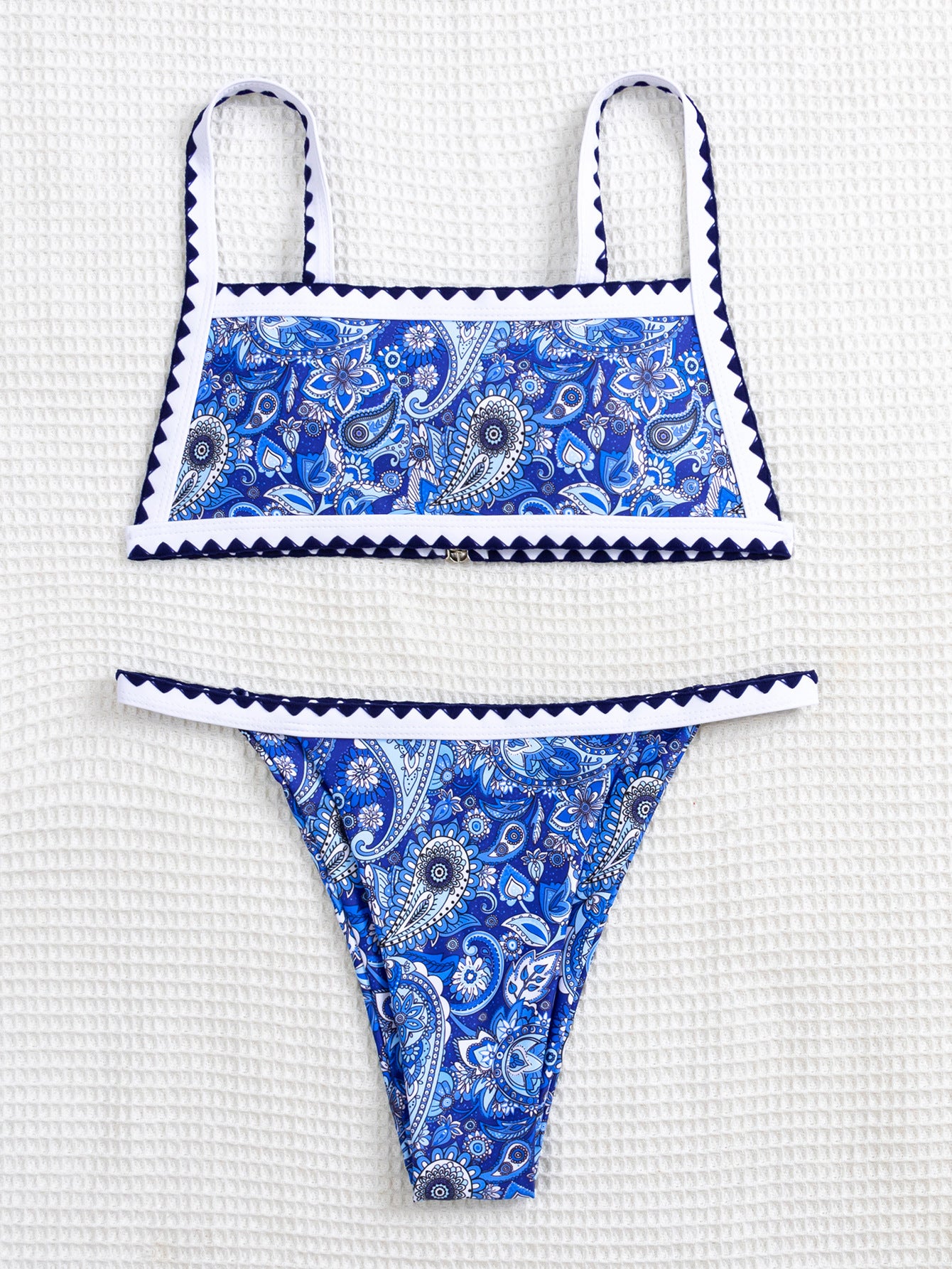 Sexy Two-Piece Bikini Swimwear for Women with Straps