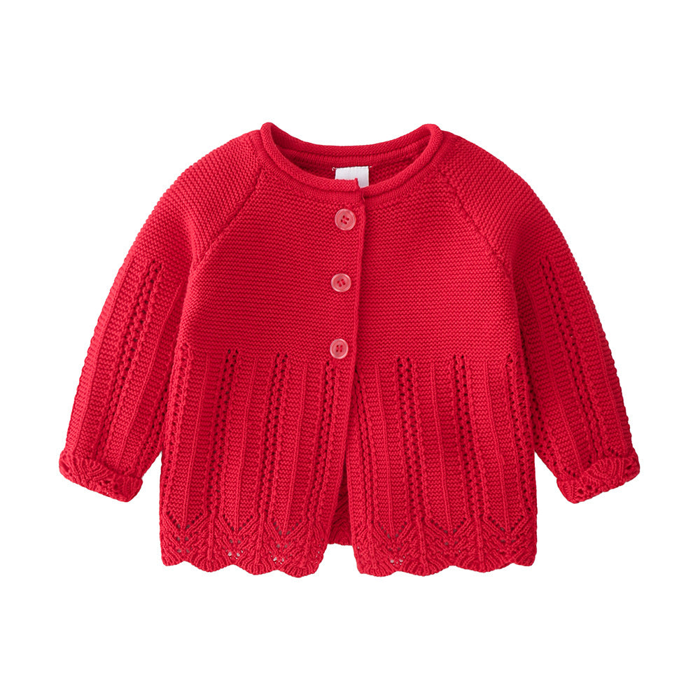 Long sleeved single breasted cardigan jacket