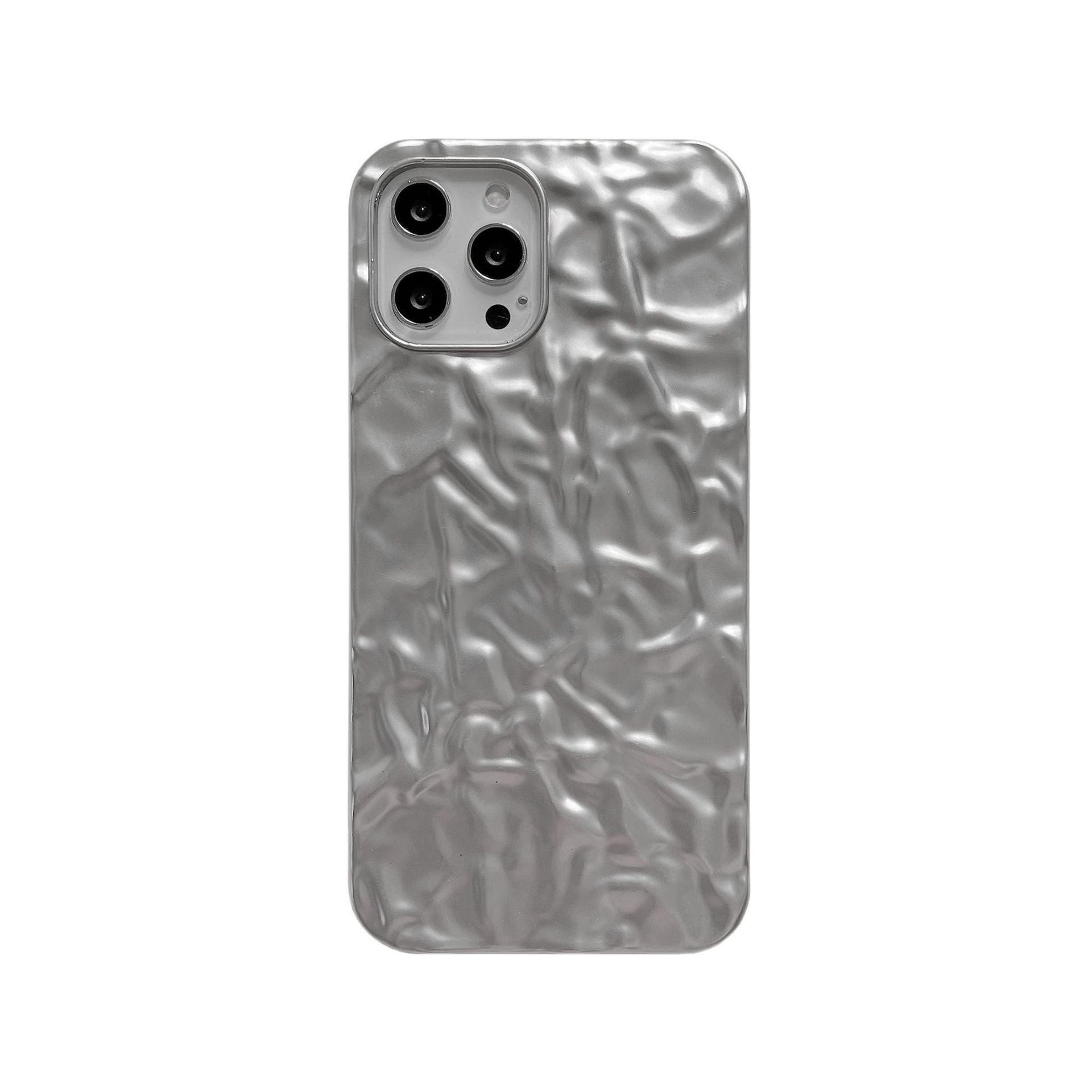 Electroplated origami pattern suitable for iPhone 17 Promax phone case Apple 16 matte red purple 14/15
