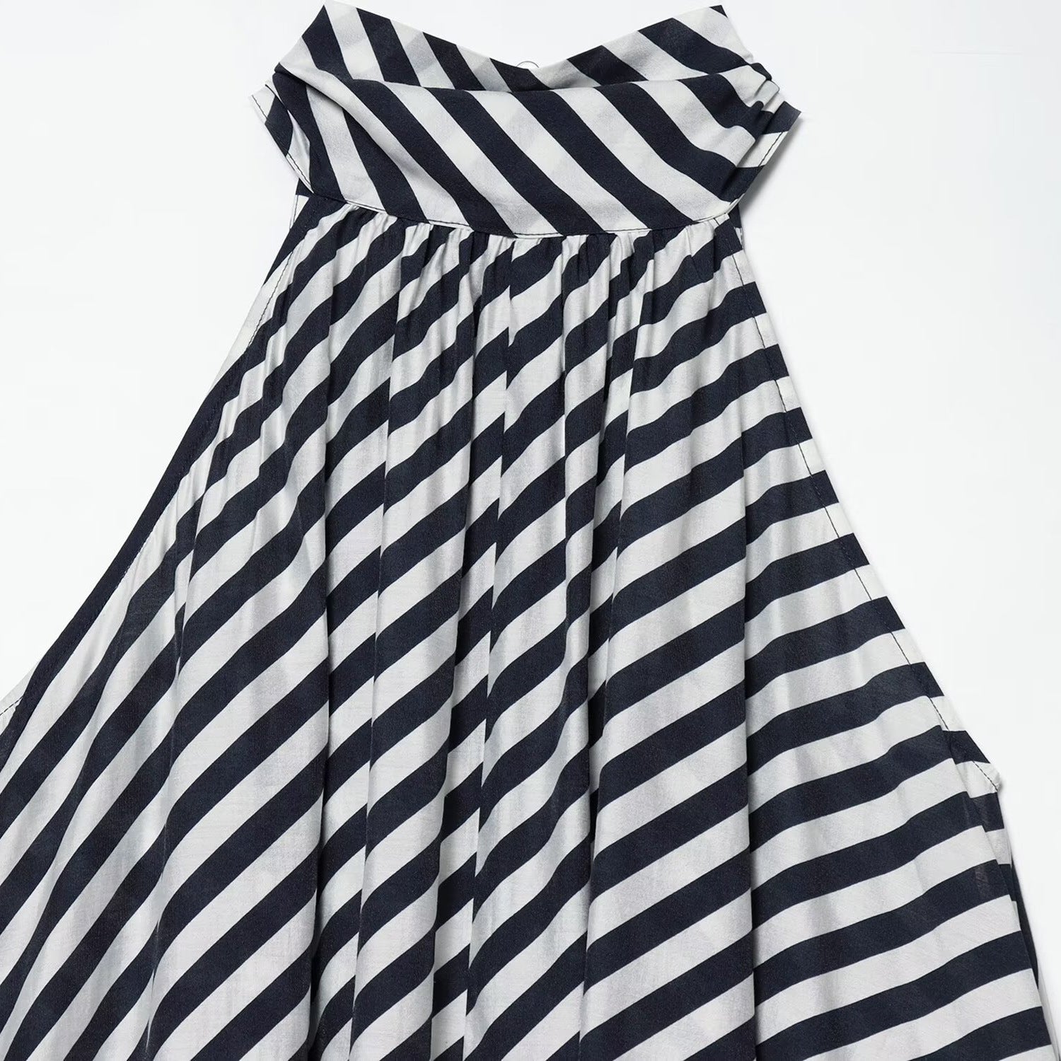 Lace up design A-line dress