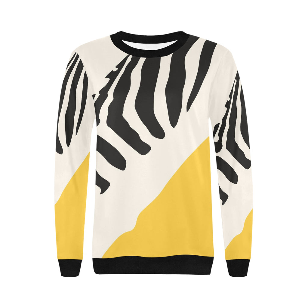 Women's Rib Cuff Crew Neck Sweatshirt (H34)