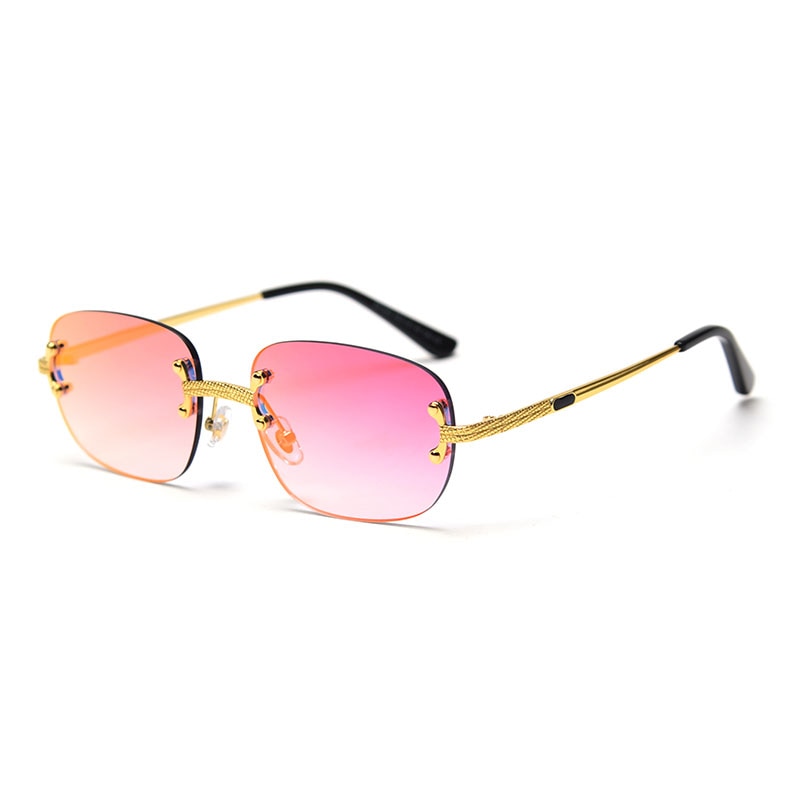 Rimless Sunglasses Women Retro Square Frameless Sun Glasses Men In Bulk Vendor Sun Glasses For Women Fashion