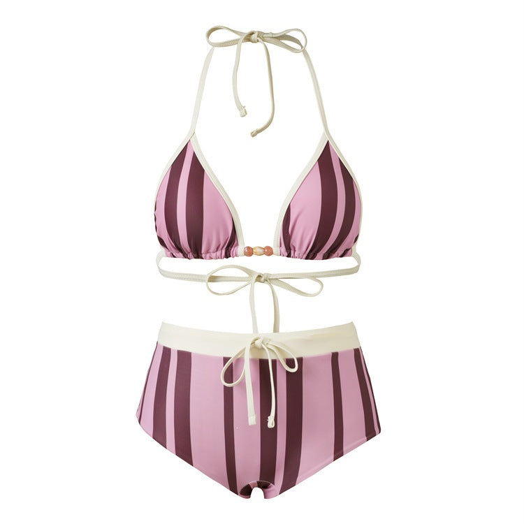 Stripe Bikini Two-Piece Swimsuit