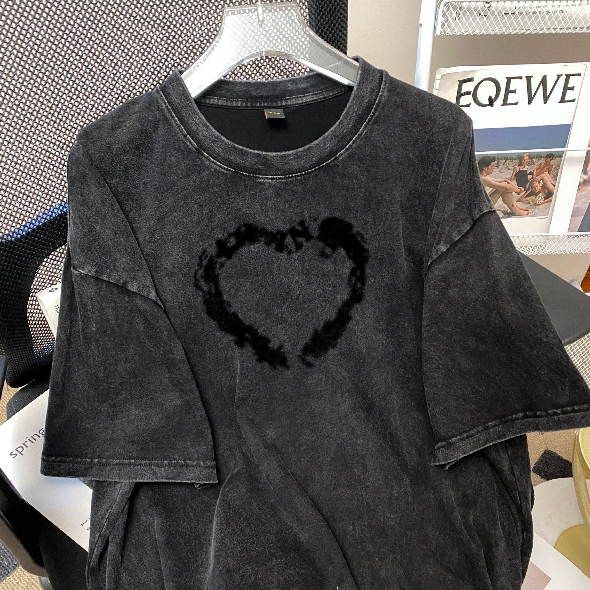 Round neck short sleeved t-shirt for women