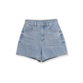 Retro style high waisted loose shorts