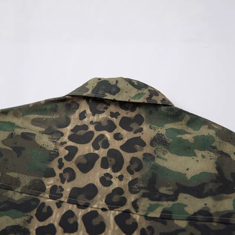 Camouflage Denim Jacket for Men