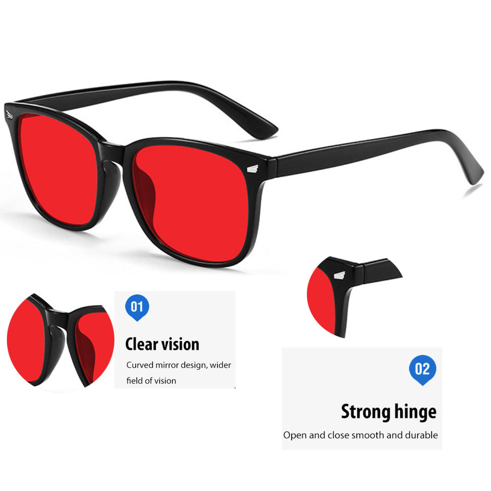 Gaming Phone Glasses Square Frame Eyewear Rivet Blue Light Blocking Glasses Wholesale