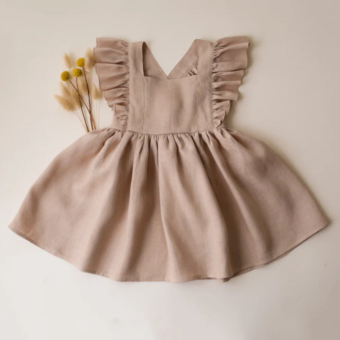 Solid color baby ruffle skirt
