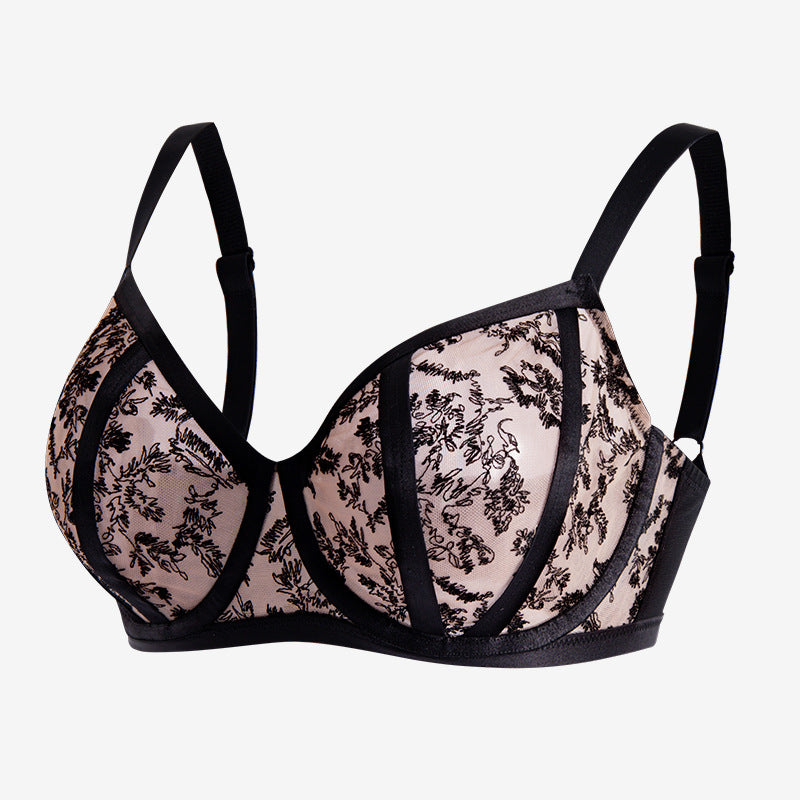 Plus Size Bra for Women, Large Bust Minimizing, Anti-sagging, Push-up, Mesh Lace, Large Cup, Plus Size MM Bra