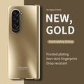 Suitable for Samsung Fold6 phone case FOLD5 folding screen solid color electroplating Fold4 all inclusive anti drop protective case 5G
