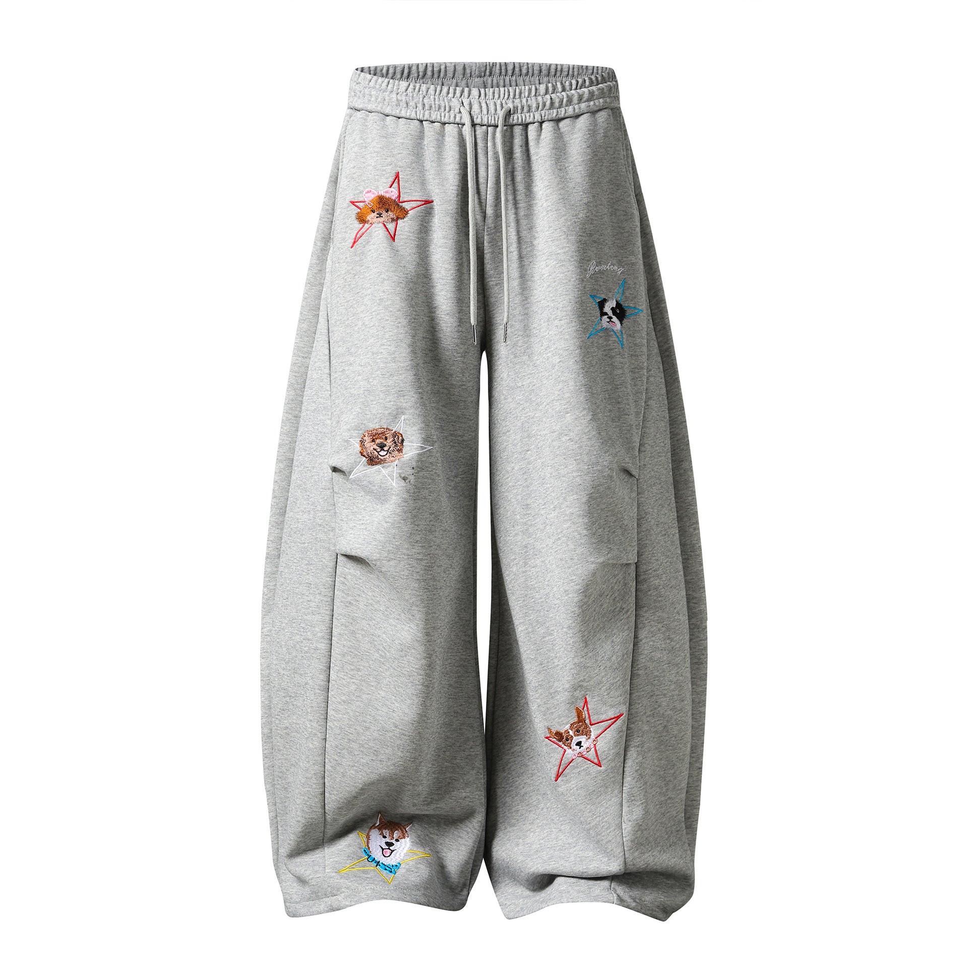 Personality Street Style Sweatpants Cargo Stripe Wide Leg Long Pants for Women