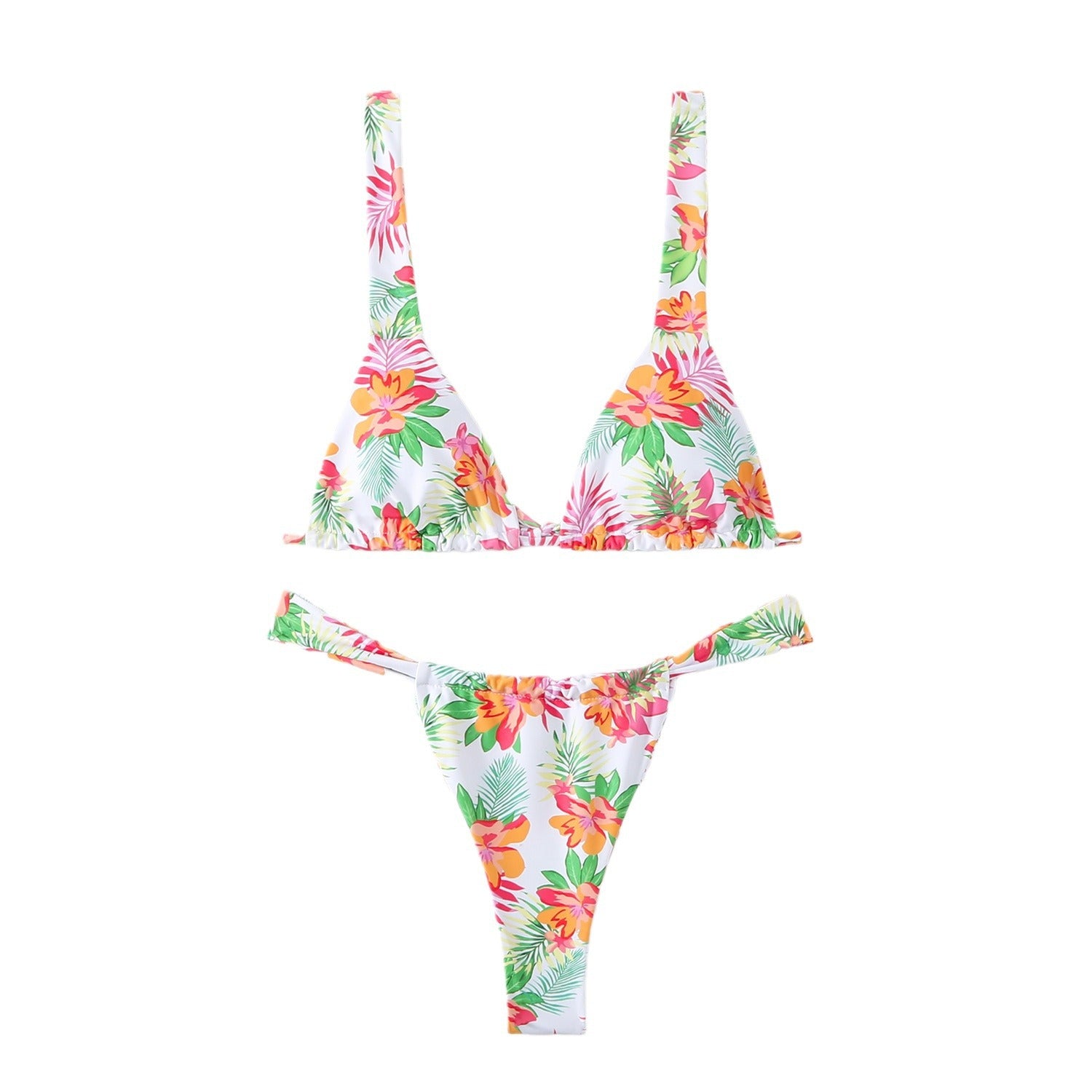 Printed bikini double-sided