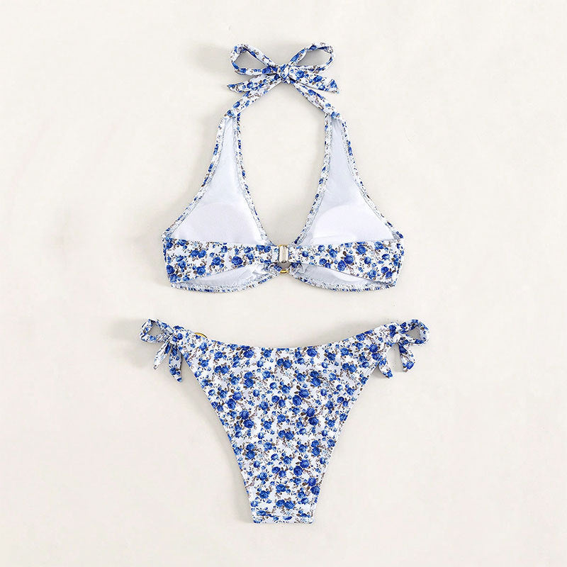 Sexy Floral Two-Piece Swimsuit Women's Bikini