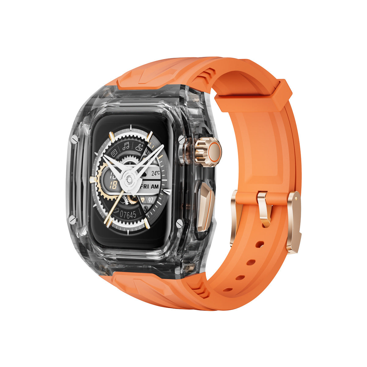 Compatible with Apple Watch 7/8/9 Transparent Protective Case