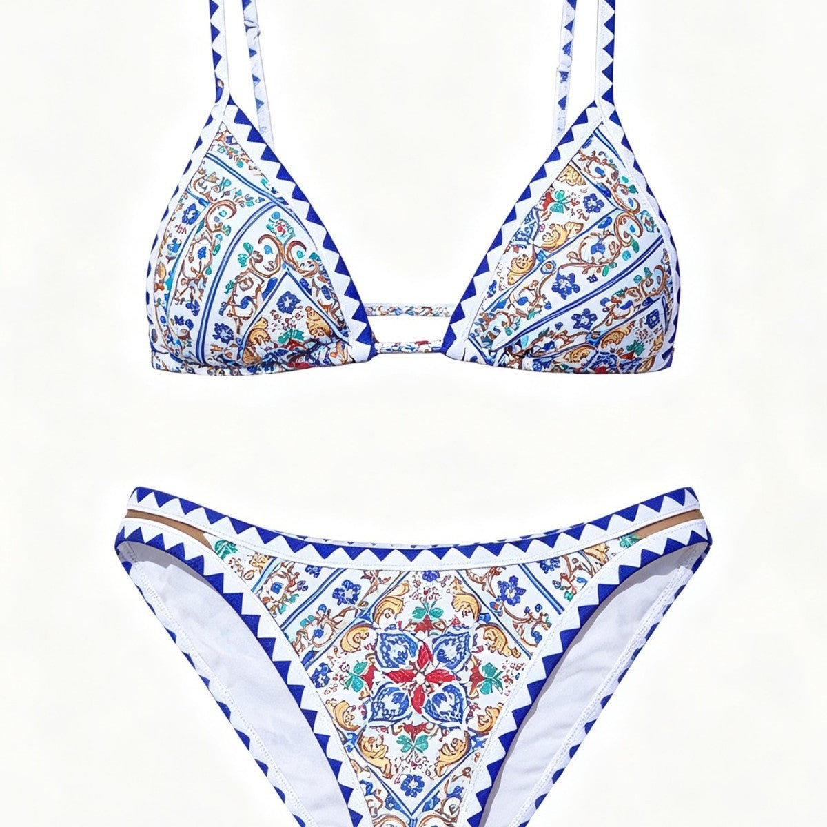 Printed Bikini Swimwear Two-Piece Set