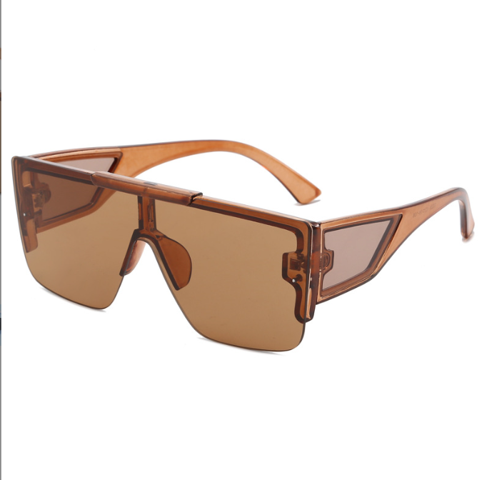 Simple and fashionable sunglasses Men frameless European and American street photography glasses