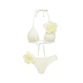 Floral Sleeveless Two-piece Bikini Women's Swimwear