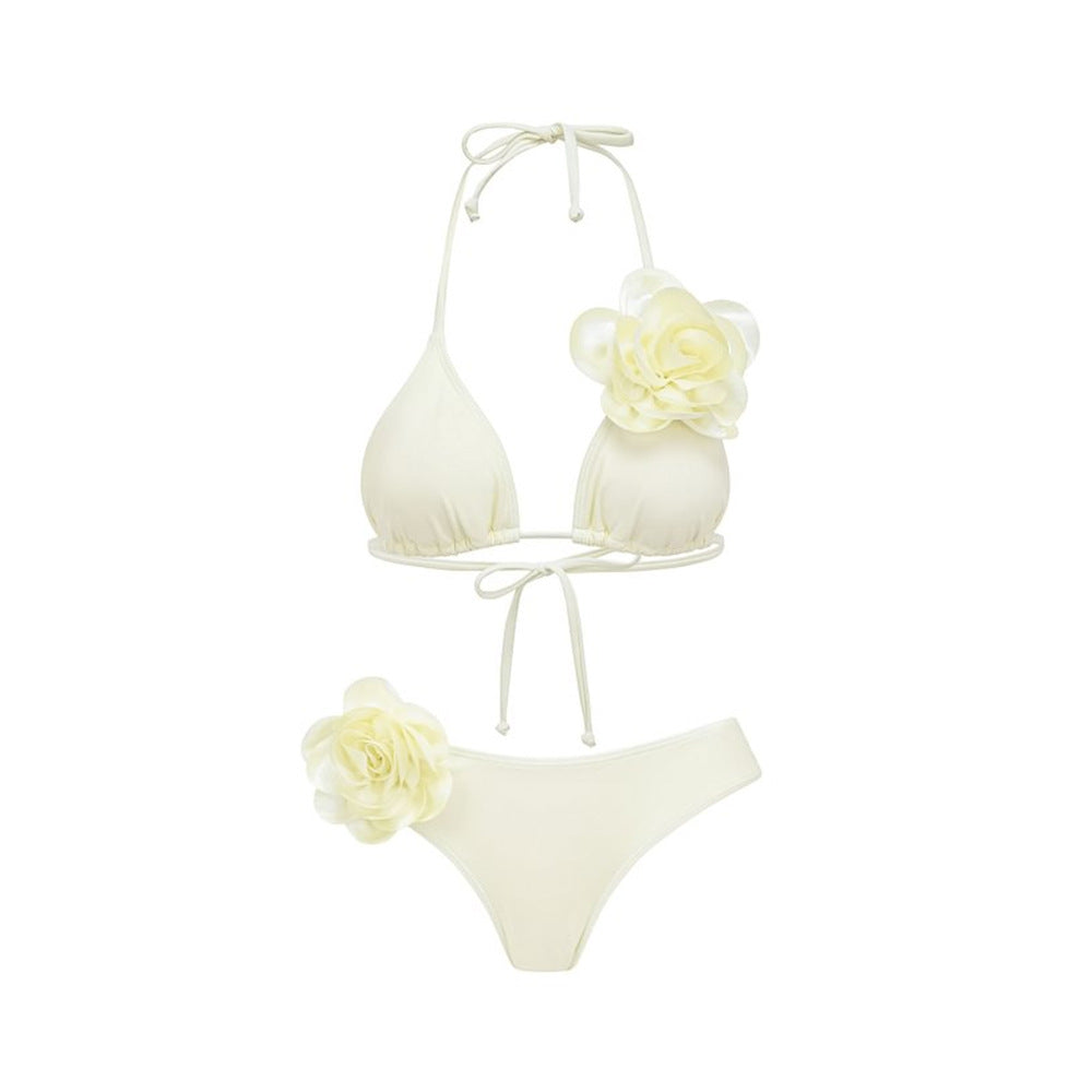 Floral Sleeveless Two-piece Bikini Women's Swimwear