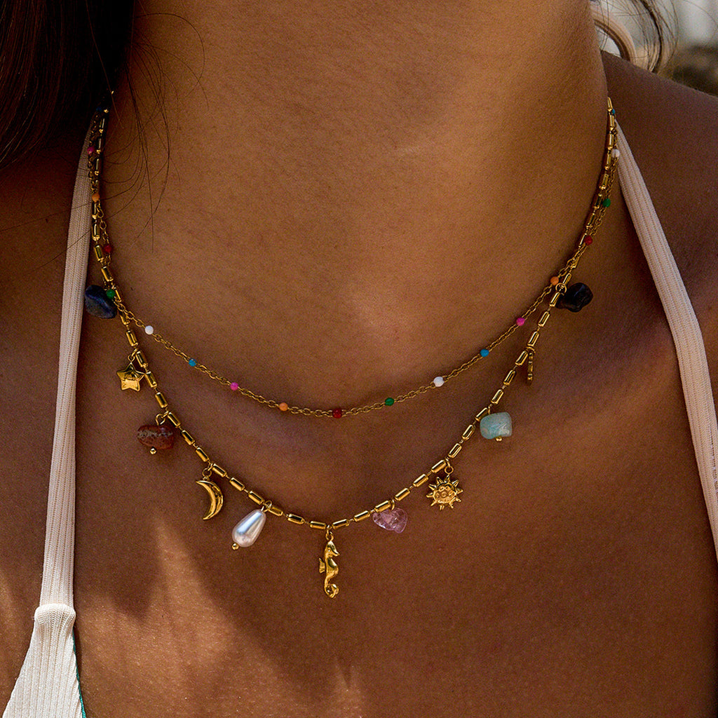 Elegant Titanium Steel Pearl Necklace, Minimalist Choker, Anti-Tarnish Jewelry for Women