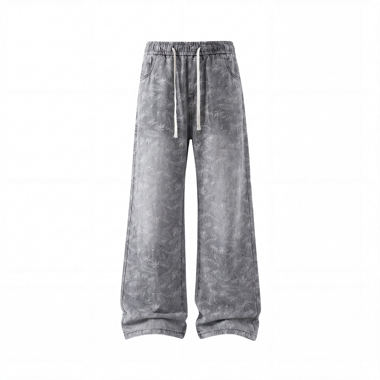 Lightweight Linen-Style Straight Leg Jeans for Men