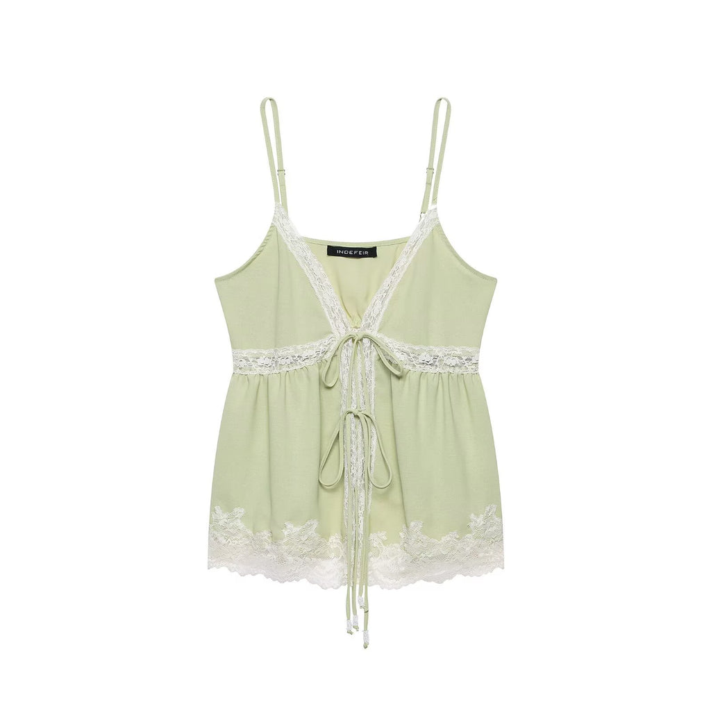 Hot girl lace lingerie style camisole top