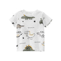 Dinosaur Print Kids' Short Sleeve T-Shirt for Boys