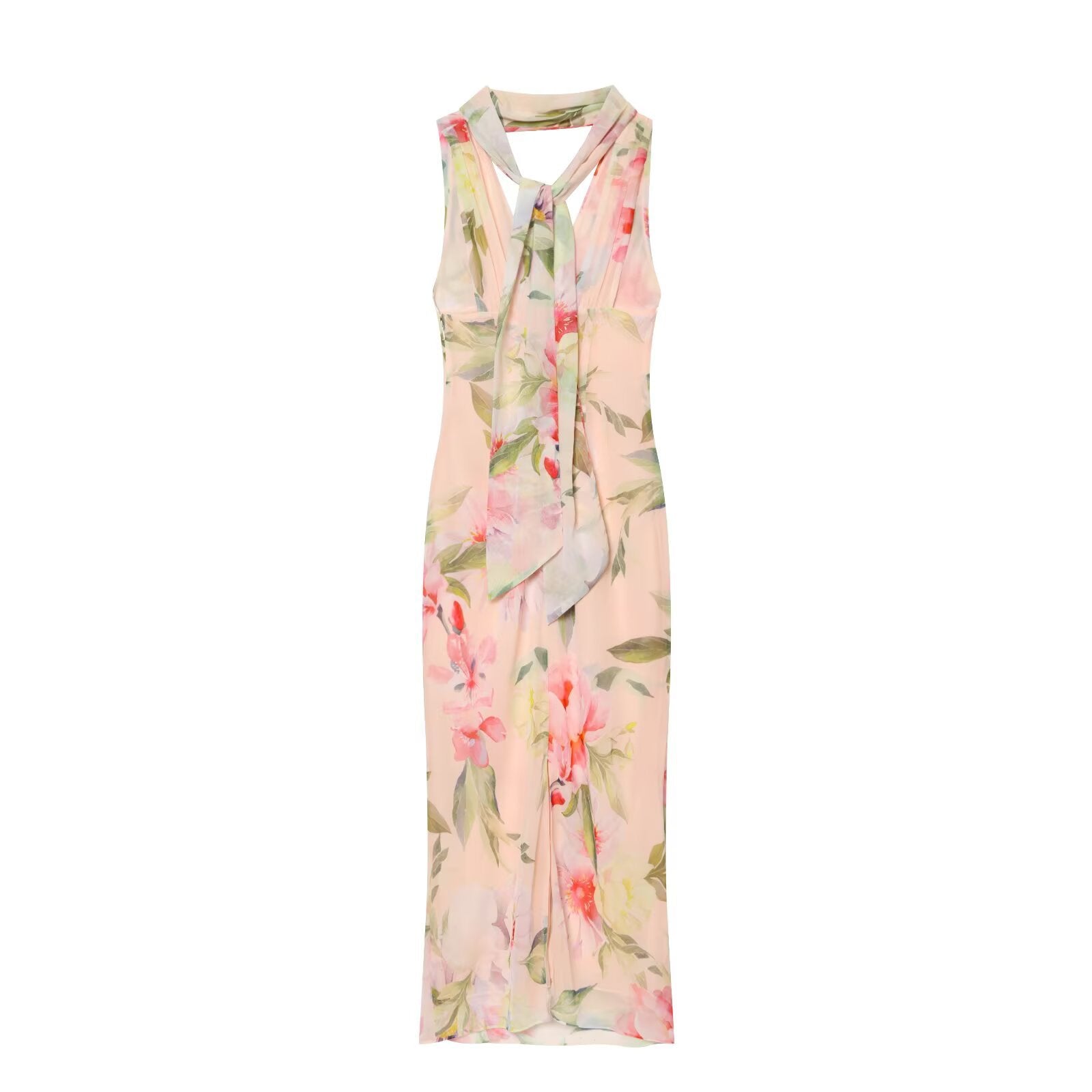 Spicy girl scarf decoration chiffon dress