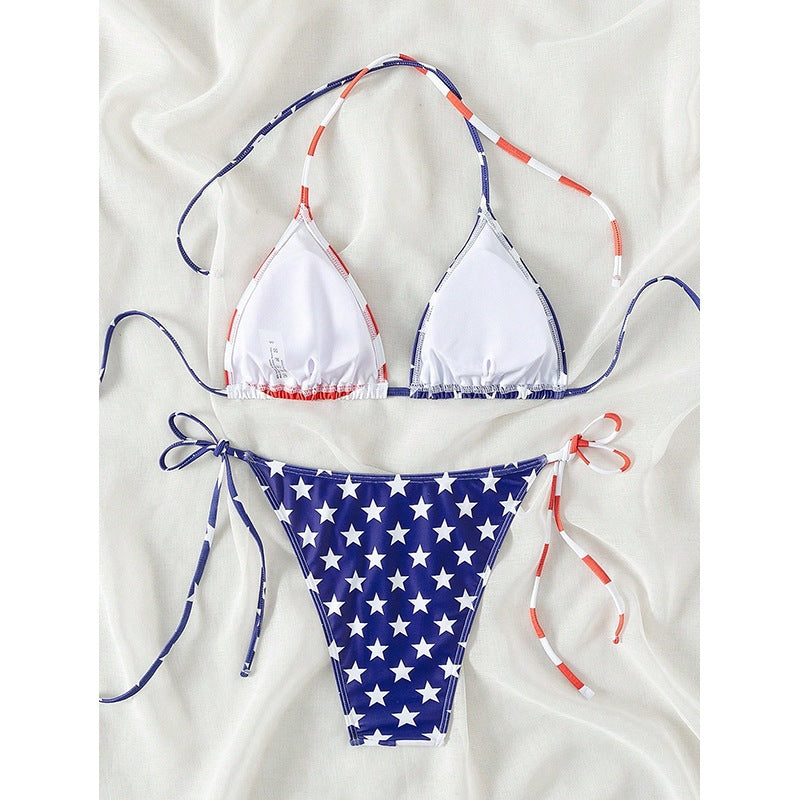 American Flag Printed Bikini