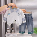 Sweatshirt fake two-piece set for baby children's clothing