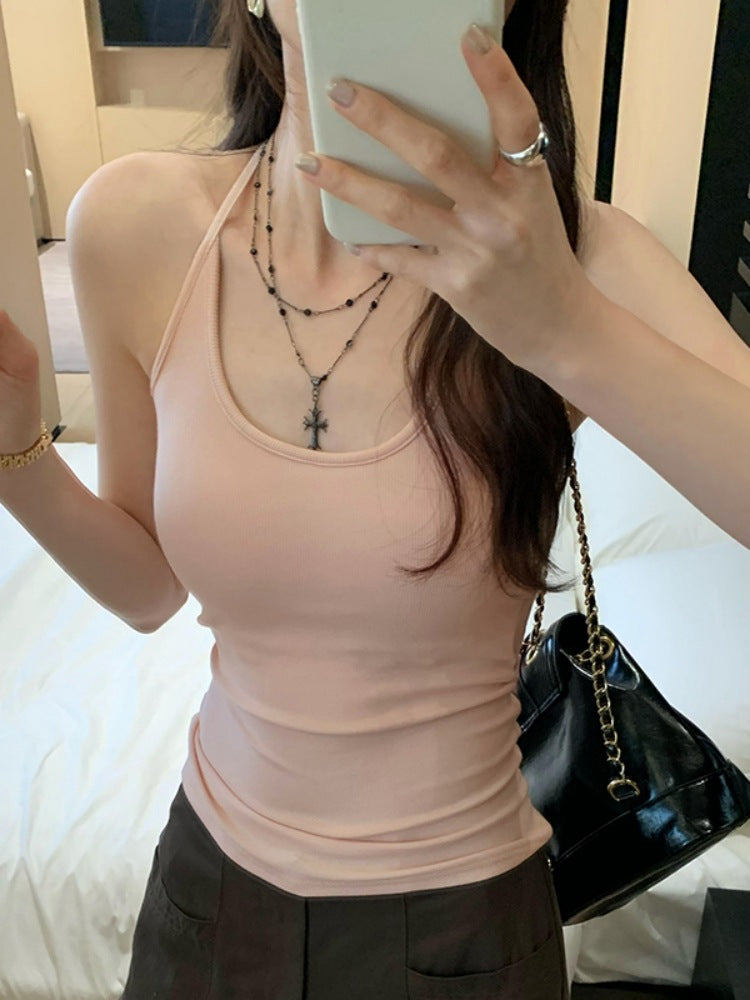 Halter Neck Strap Top for Women Inner Top
