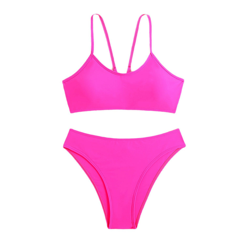 Round neck swimsuit bikini