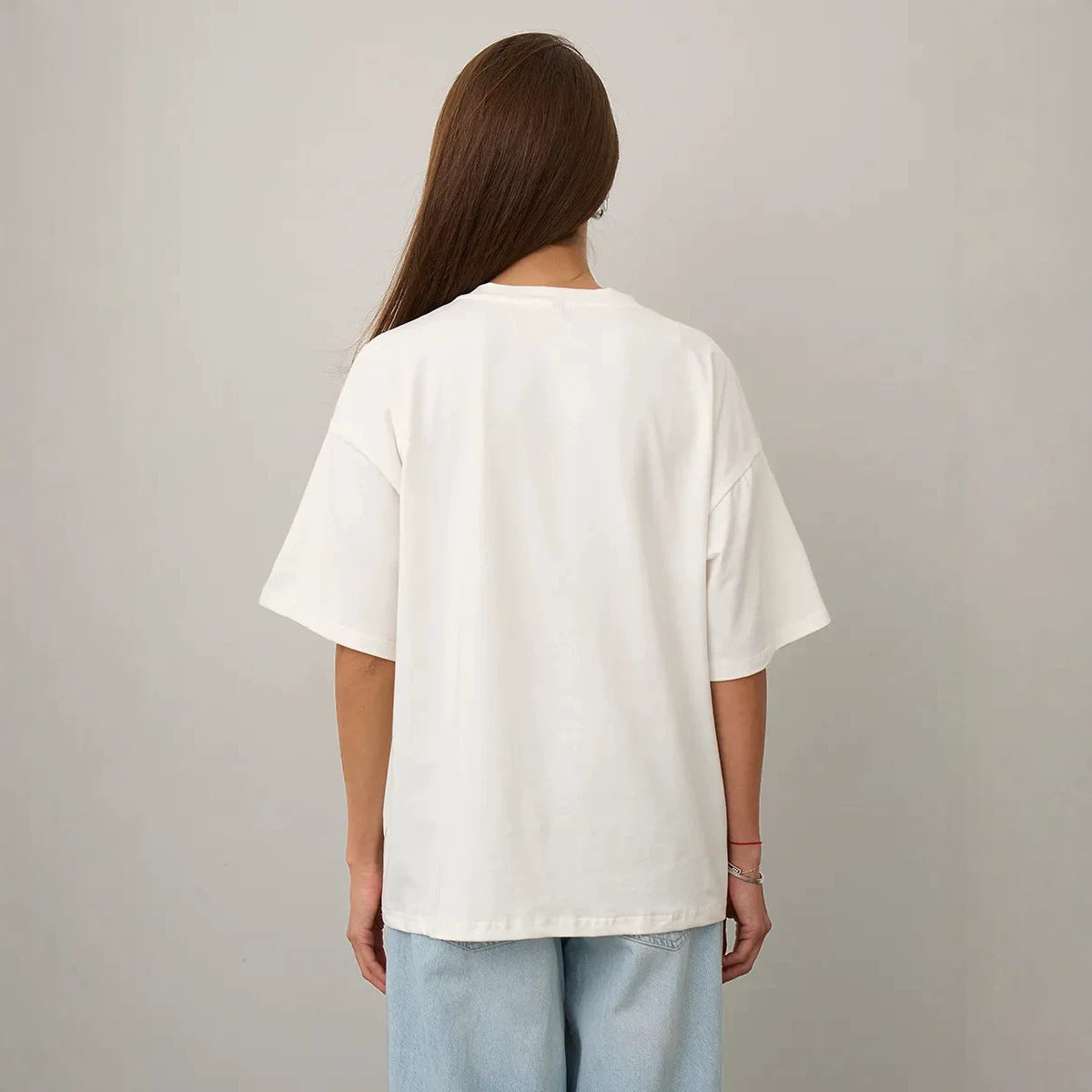 Short sleeved round neck T-shirt top