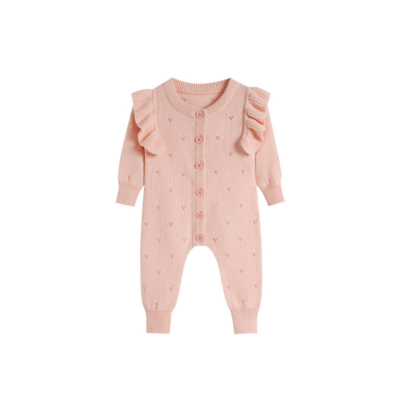 Knit Onesie Infant Clothing Outdoor Romper Newborn Baby Fall Outfit Knit Bodysuit