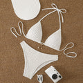Solid color bikini swimsuit