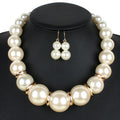 Catwalk Models Large Pearl Short Necklace Korean Style Personalized Fashion Necklace Exaggerated Necklace