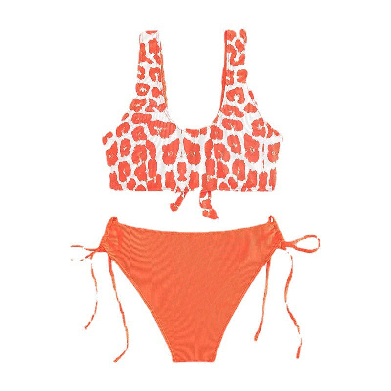 Bikini sexy lace-up two-piece swimsuit for women summer bikini
