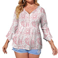 Women's ruffled petal sleeve top