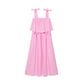 Sweet bow adorned MIDI dress