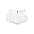 Casual versatile star low waisted denim shorts