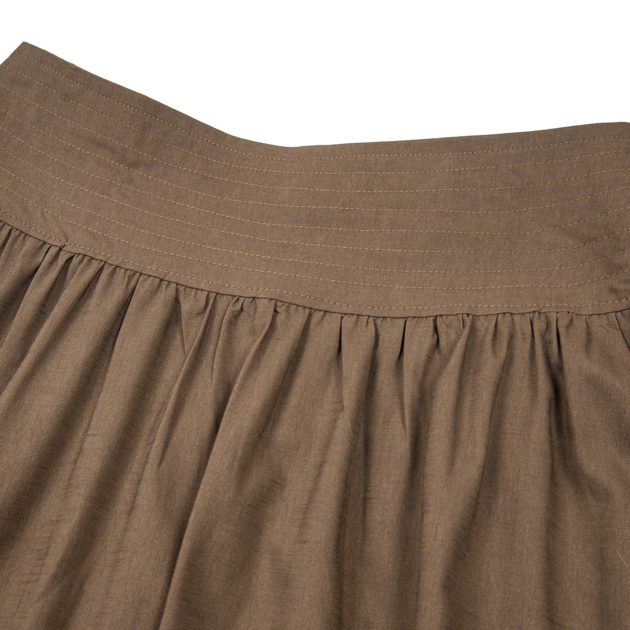 Pleated Irregular Skirt for Women High Waist Elastic Waist Drape Mid-Length Skirt