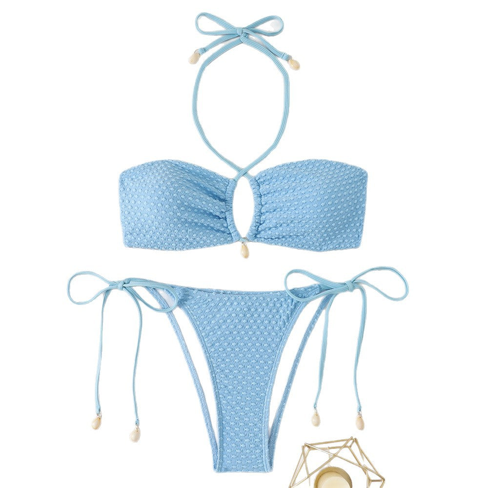 Split beach bikini swimsuit