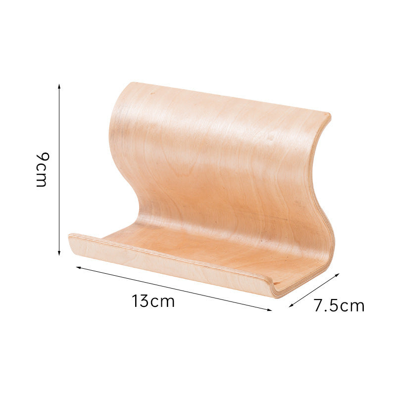 Mobile Phone Stand Portable Wooden Lazy Bracket Simple Desktop Creative TV Video Support Phone Holder