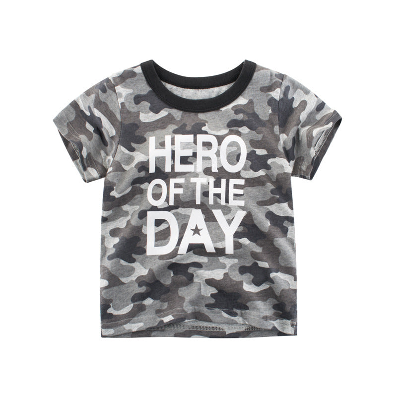Children's Short Sleeve T-Shirt Camouflage