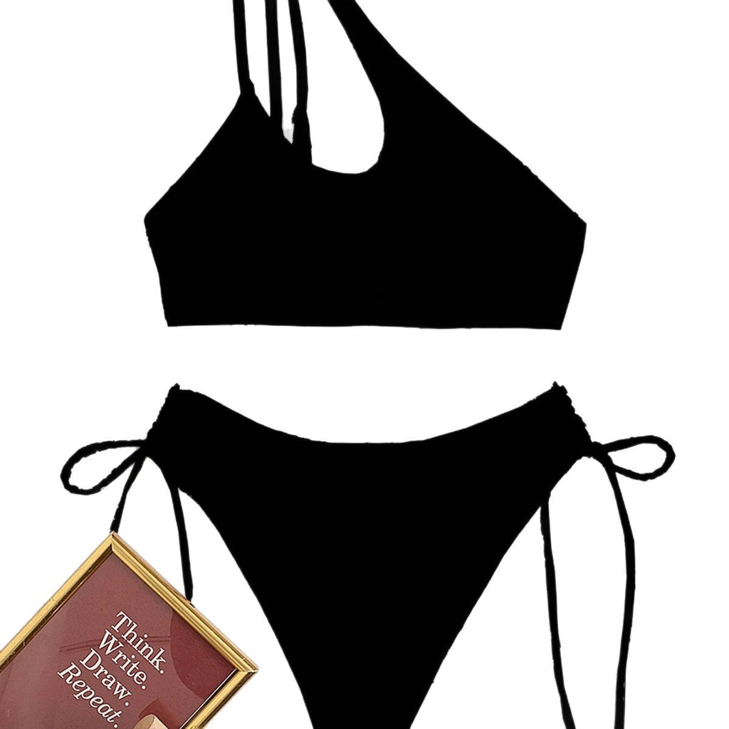 Bikini diagonal shoulder strap