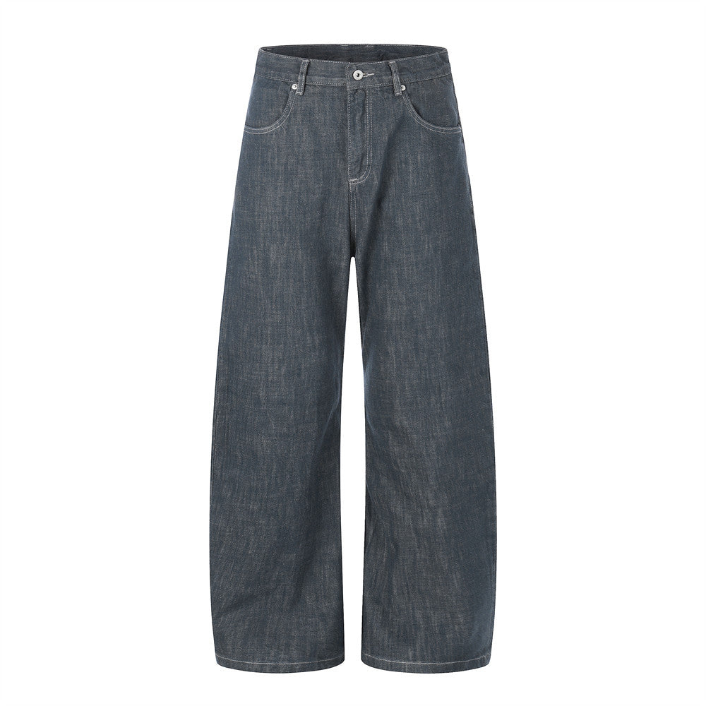 Contrast pocket denim pants