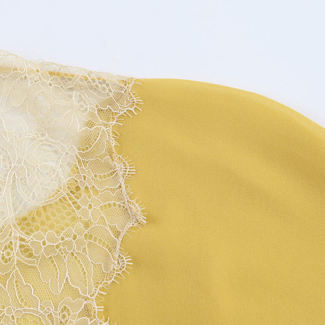 Lazy style lace patchwork shirt
