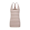 Colorful Stripe Tank Top, Fitted Slimming Bodysuit, Sweet and Cool Style Women's Clothing