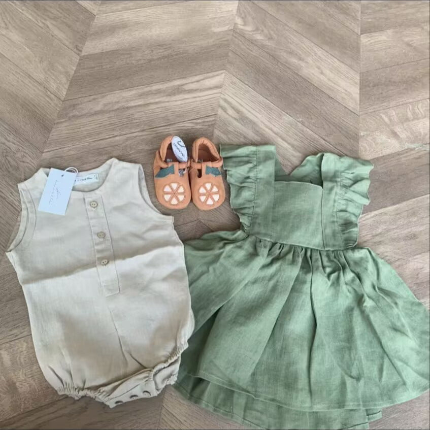 Solid color baby ruffle skirt