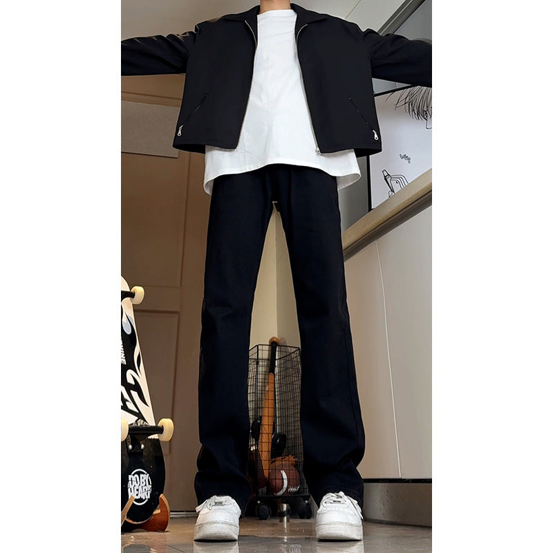 Slim Fit Straight Leg Tapered Jeans for Men